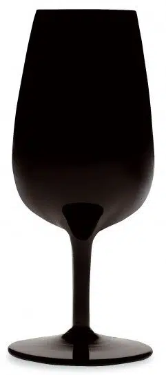 Wildwijn - orange wine in zwart proefglas