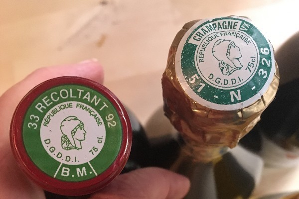 Stempel La Marianne op de capsule