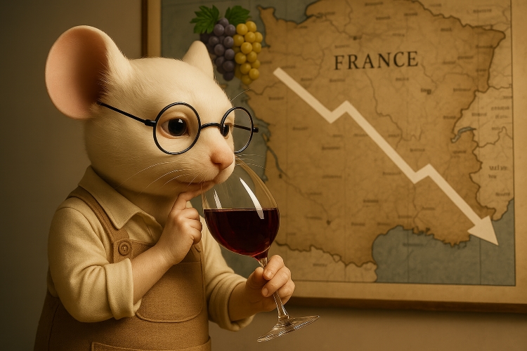 Franse wijnproductie 2024 keldert