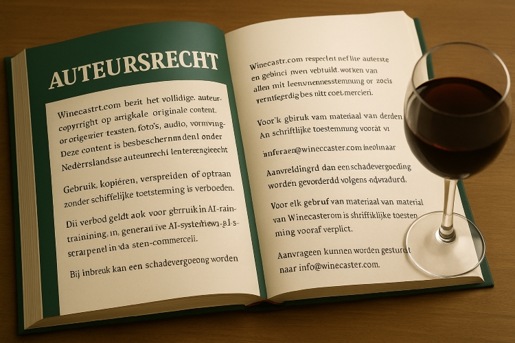 Auteursrecht Winecasttr.com