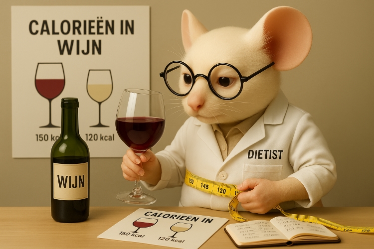 Hoeveel calorieën zitten er in een glas wijn?