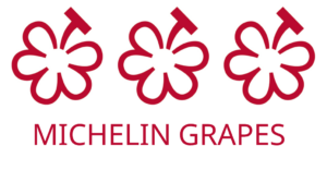 Michelin Grapes - de druiventrosjes om wijnboeren mee te beoordelen.